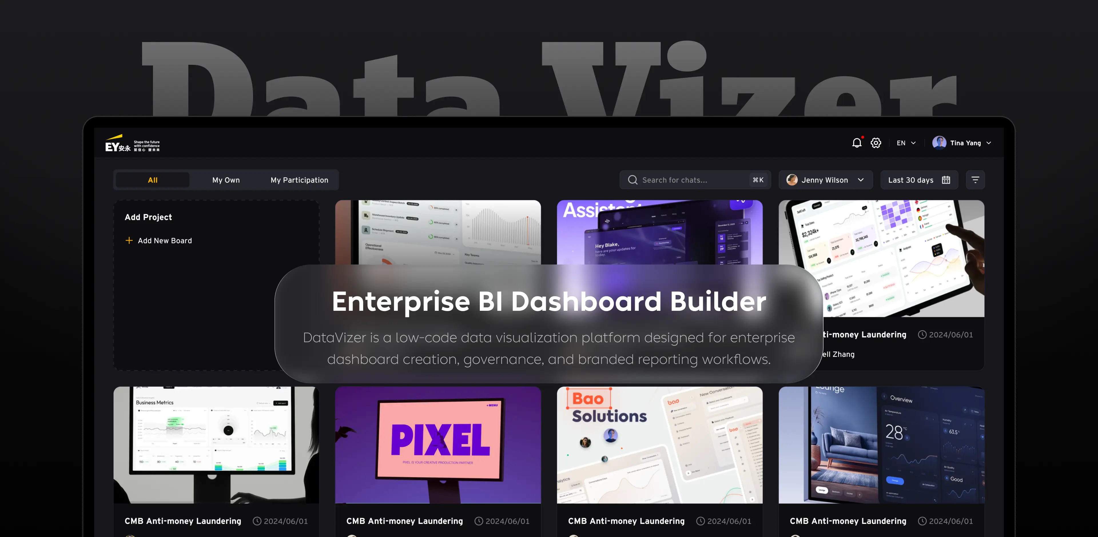 DataVizer — Enterprise BI Dashboard Builder