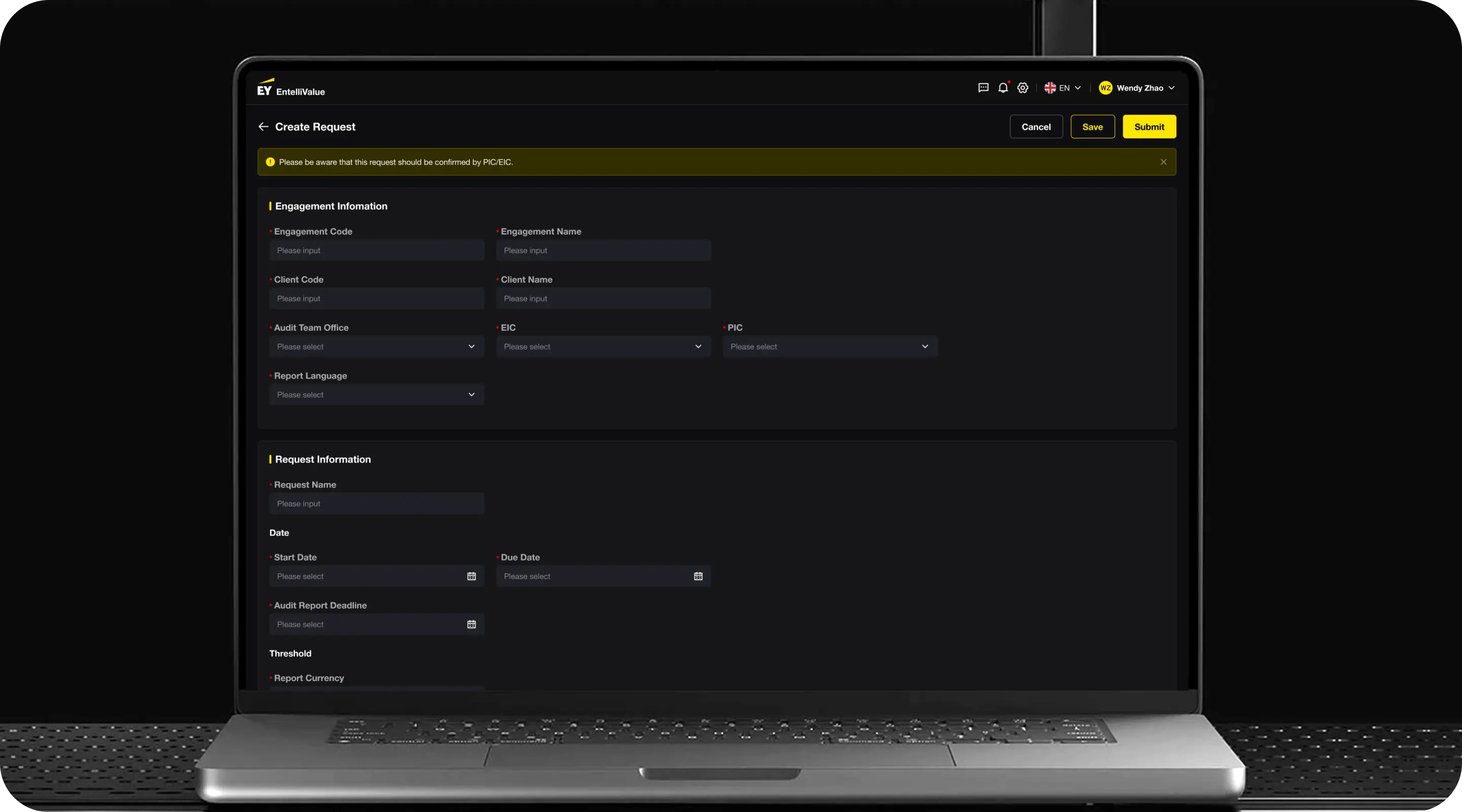 Layered form and modular data entry