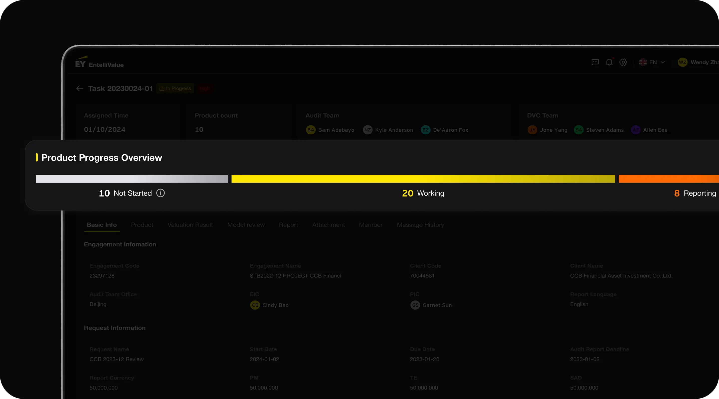 Progress visualization and multi-tag layering